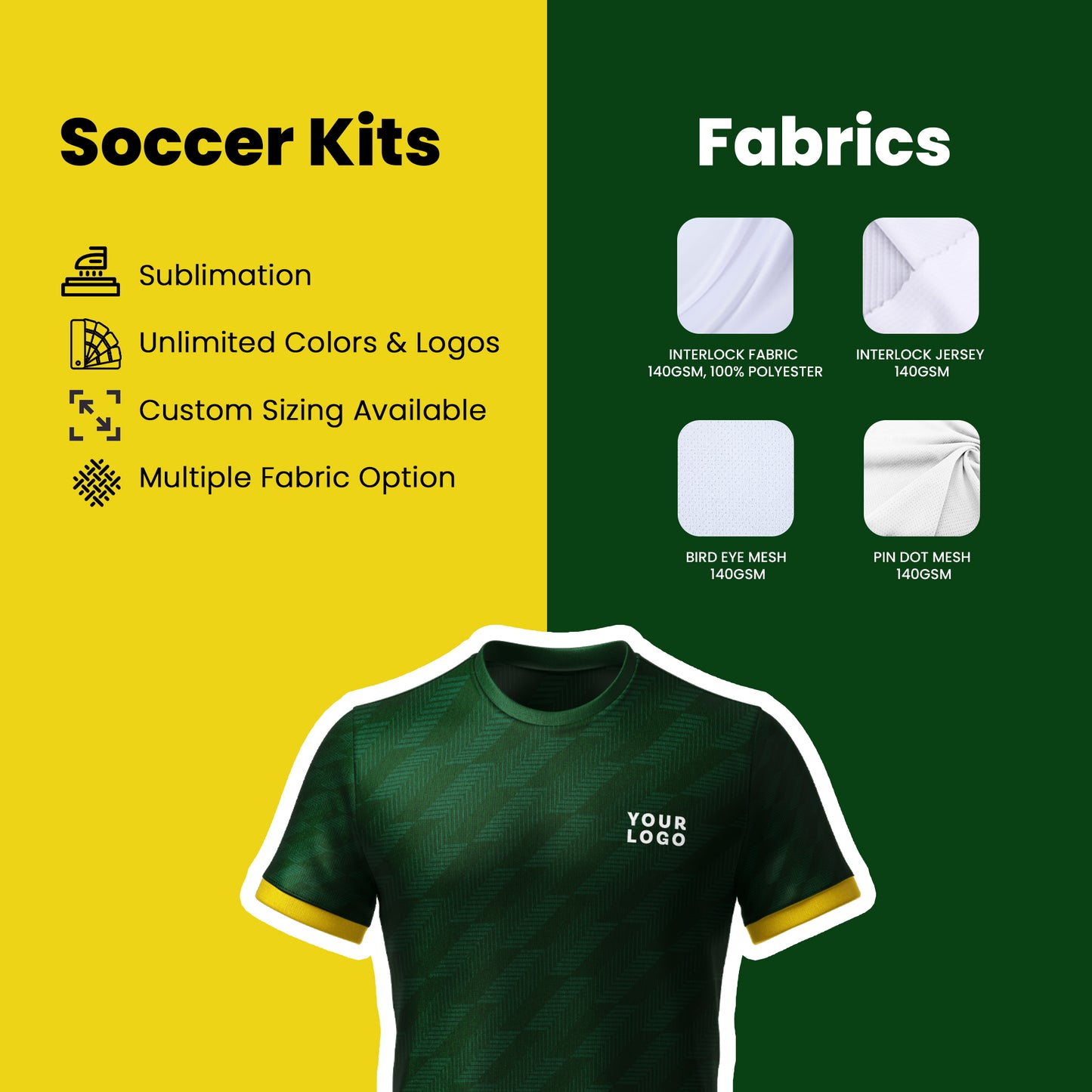 Custom Soccer Uniform – Brush Stroke Design Personalized Kit