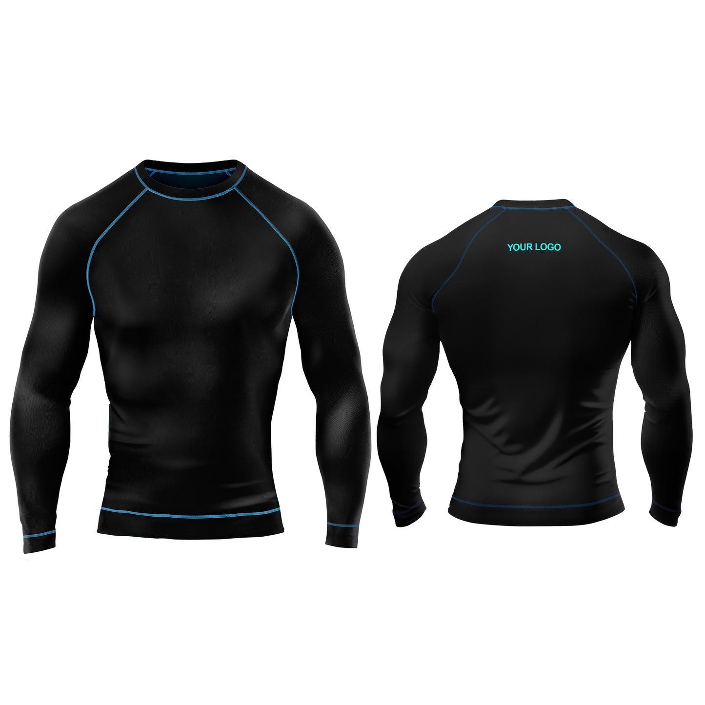 Custom Rash Guard – Solid Color Design – Personalized Gear