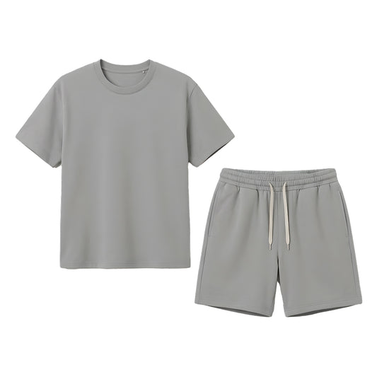 Custom Boys Shorts & Tee Set - Solid Design Personalized Kit