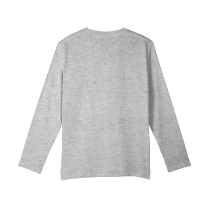 Custom Girls Full Sleeve Tee - Solid Design Personalized Top