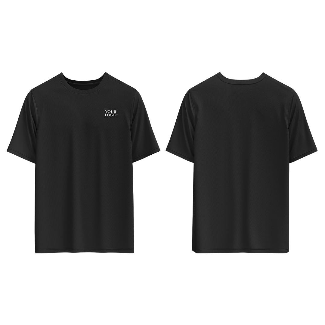 Casual T-Shirt Mockup - Custom Black