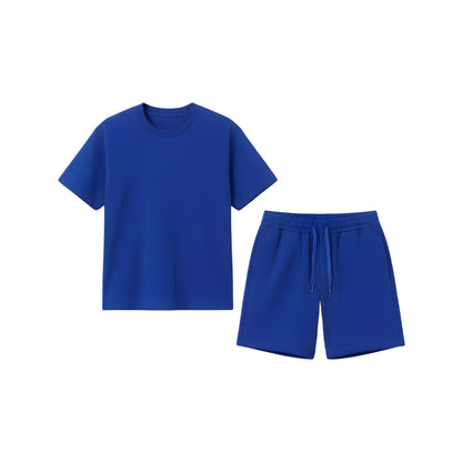 Custom Boys Shorts & Tee Set - Solid Color - Personalized Kit