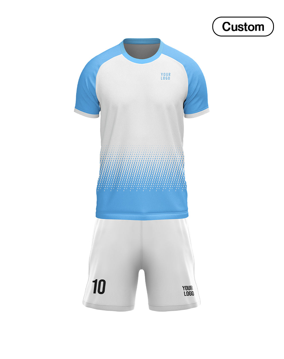 Custom Soccer Uniform – Gradient Raglan – Personalized Kit