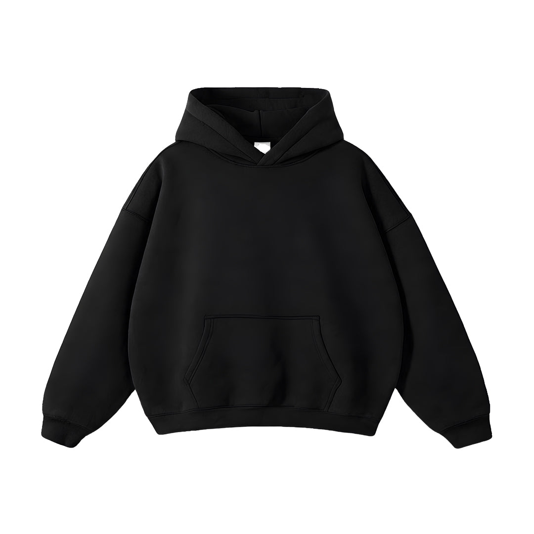 Custom Men Oversized Hoodie - Personalized Solid Pullover