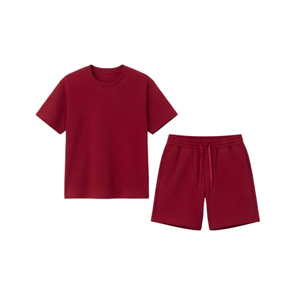 Custom Boys Shorts & Tee Set - Solid Color - Personalized Kit