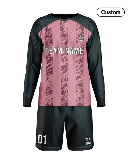 Custom Soccer Goalkeeper Uniform - Raglan Stripe Custom Kit