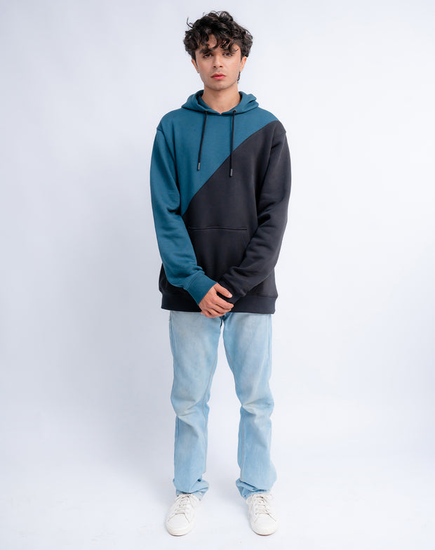 TEAL-BLACK Unisex Hoodie