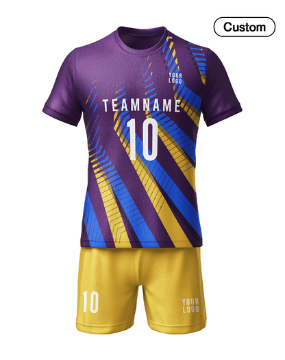 Custom Soccer Uniform – Patterned Personalized Jersey Set