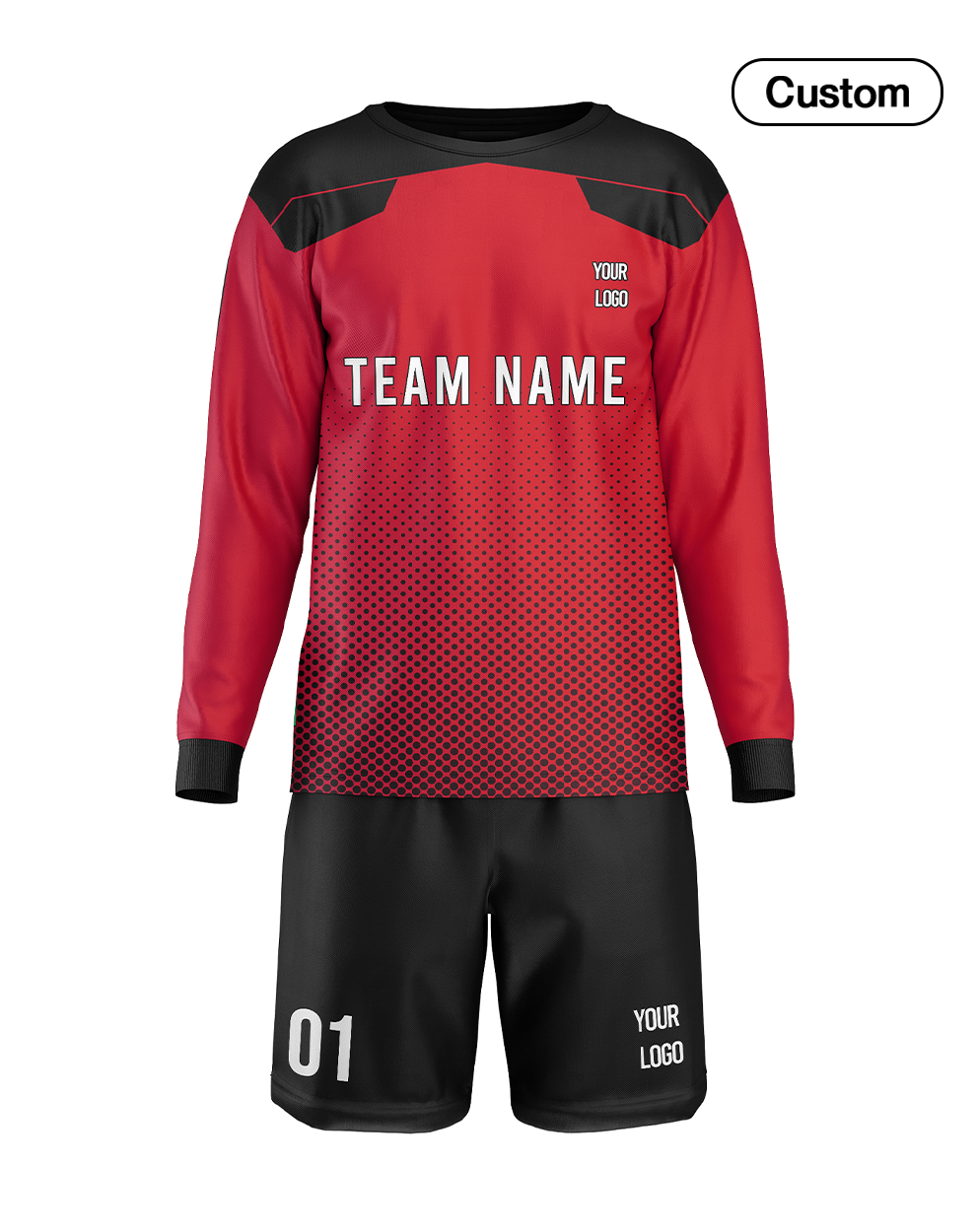Custom Soccer Goalkeeper Uniform - Pattern Personalized Set