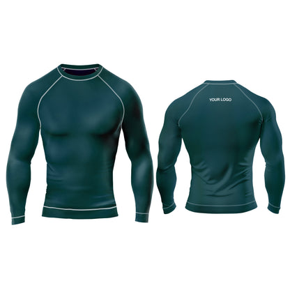 Custom Rash Guard – Solid Color Design – Personalized Gear