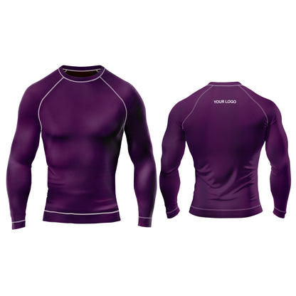 Custom Rash Guard – Solid Color Design – Personalized Gear