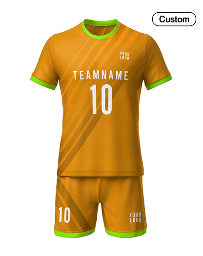 Custom Soccer Uniform – Stripe Design Personalized Team Kit