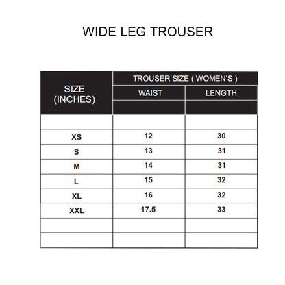 Custom Women Wide Trouser - Solid Color - Personalized Bottoms