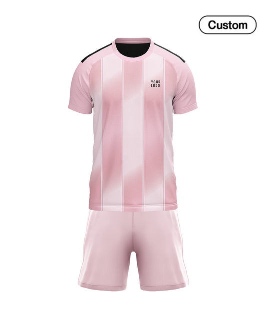 Custom Soccer Uniform – 3-Tone Stripe Personalized Kit