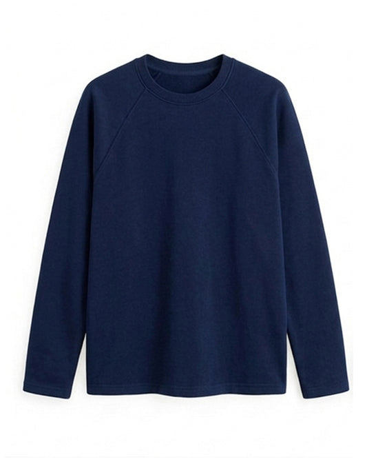 Custom Men Full Sleeves Raglan - Solid Color Personalized Top