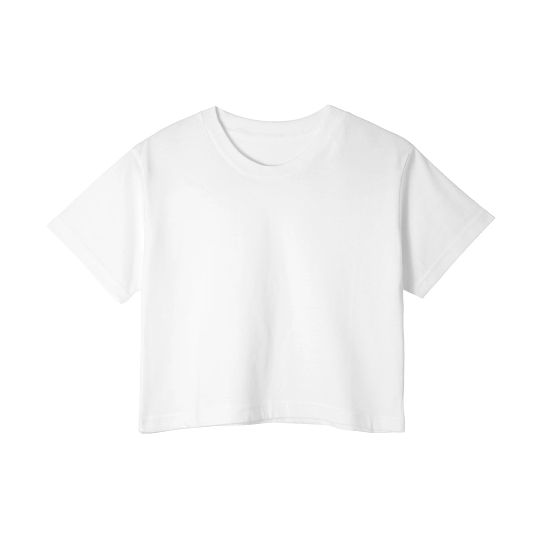 Custom Girls Crop-Top - Solid Design - Personalized Halftee