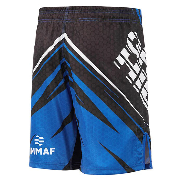 GREEN HILL MMA SHORTS IMMAF APPROVED BLUE