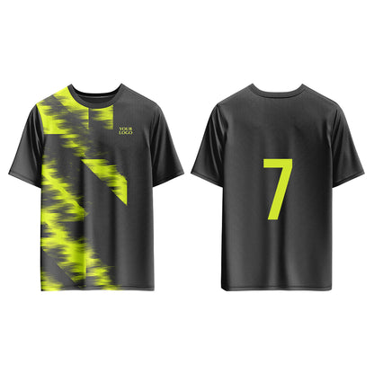 Custom Soccer T-Shirt – Two-Color Abstract – Personalized T-Shirt