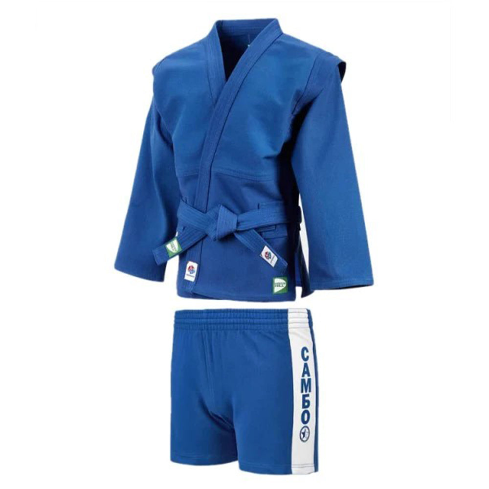 FIAS-Approved SAMBO Suit – 100% Cotton Jacket with High-Quality Polyester Shorts