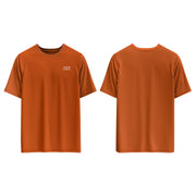 Casual T-Shirt Mockup - Solid Custom Logos & Team Colors