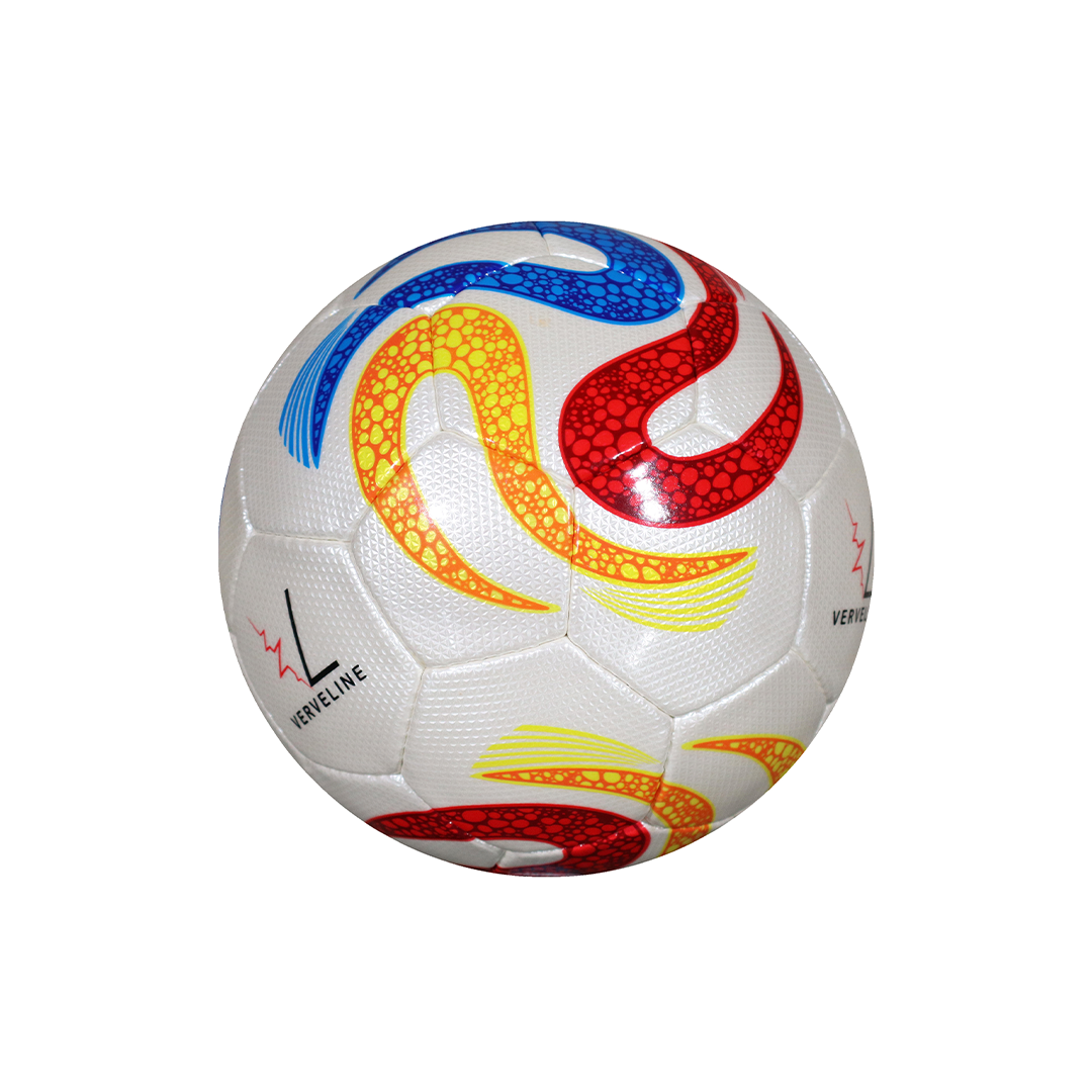 Colorful soccer ball with a white background