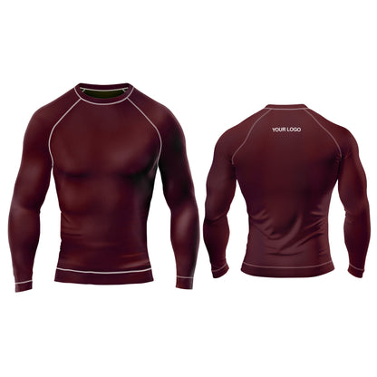 Custom Rash Guard – Solid Color Design – Personalized Gear