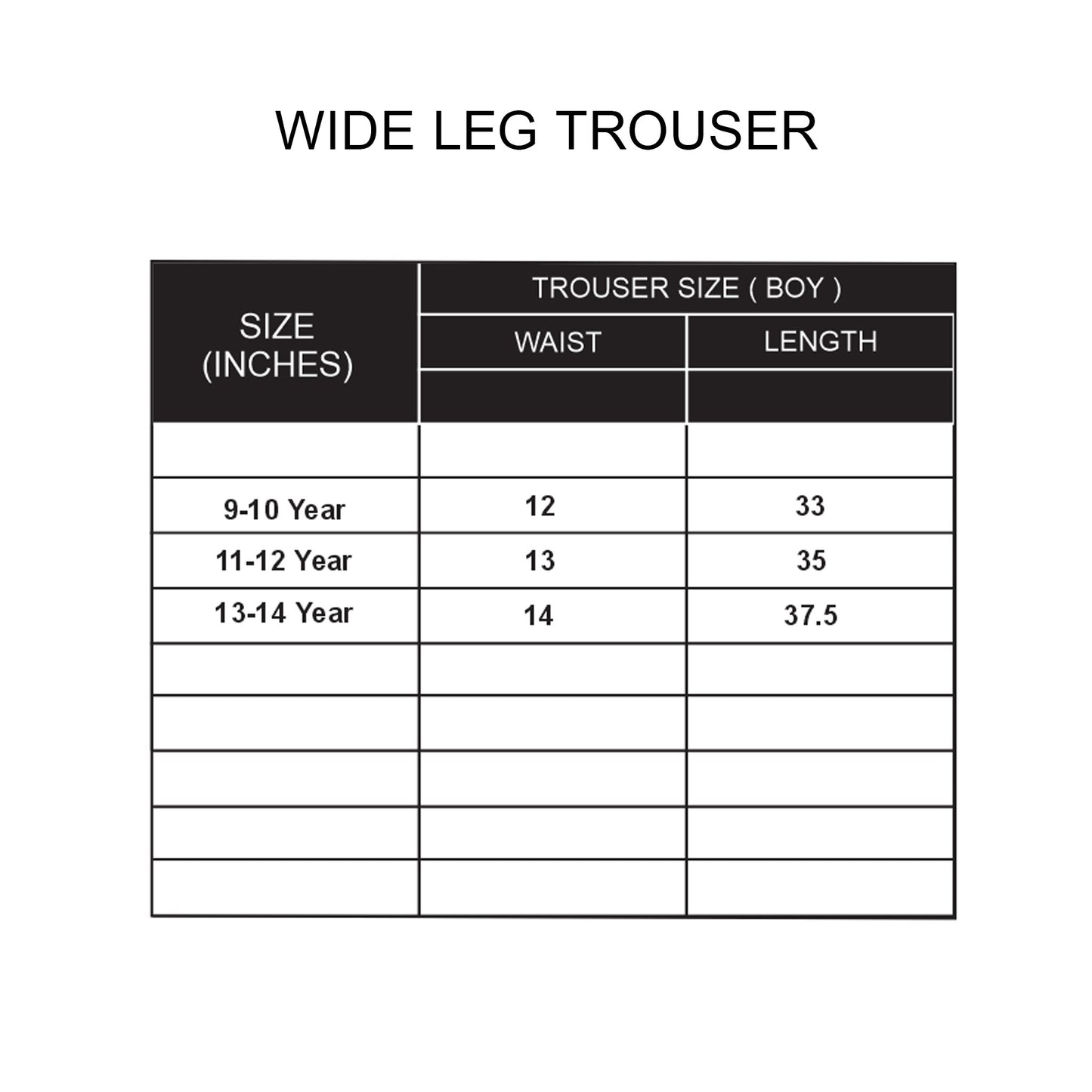 Custom Boys Wide Trouser - Solid Design Personalized Bottom