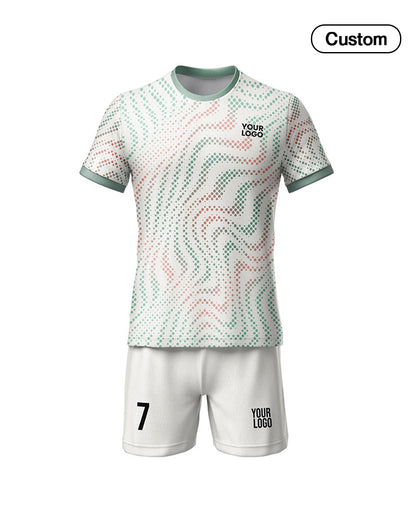 Custom Soccer Uniform - Multicolor Swirl Art - Personalized Kit