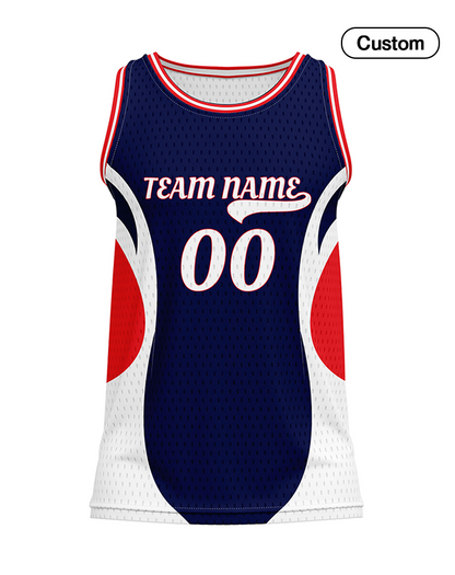 Custom Basketball Tank Top - Abstract Personalized Teamwear