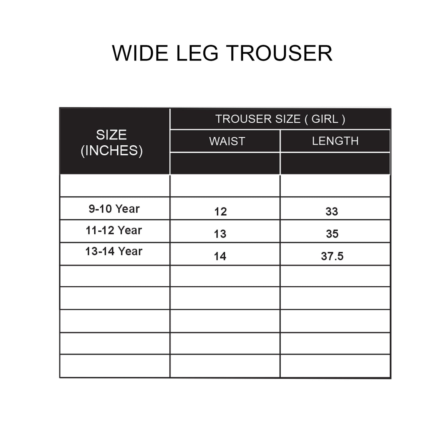Custom Girls Wide Trouser - Solid Design Personalized Bottom