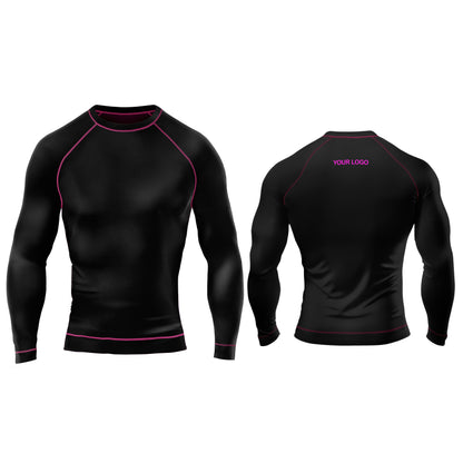 Custom Rash Guard – Solid Color Design – Personalized Gear