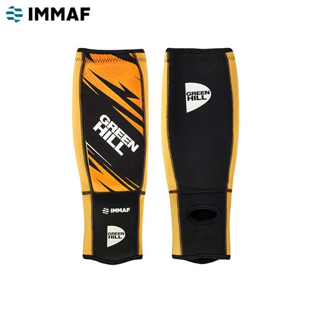 Shin Instep Pad MMA IMMAF-Approved Lightweight Elasticated Polyester Fabric