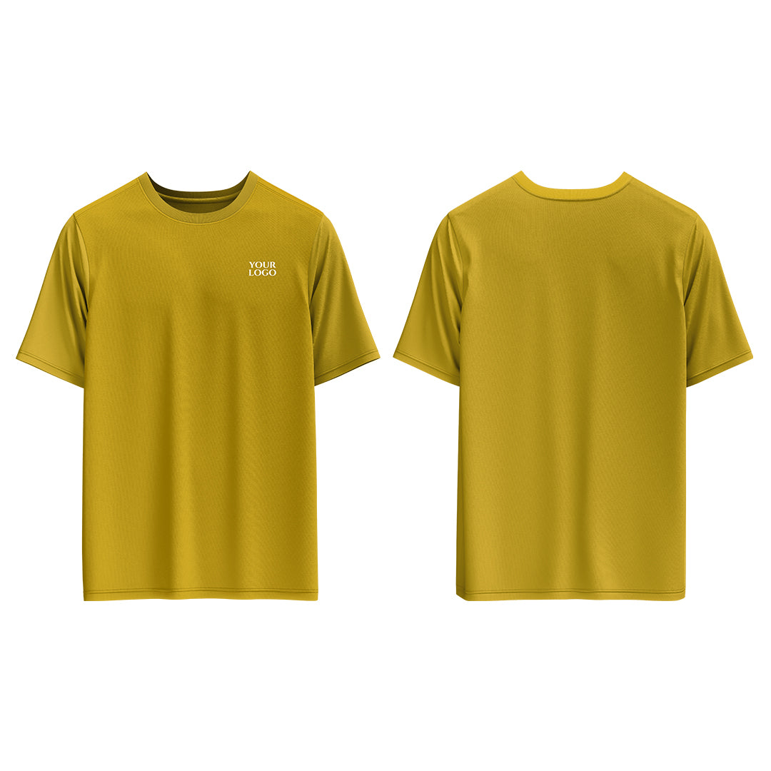 Casual T-Shirt Mockup - Custom Corn Yellow