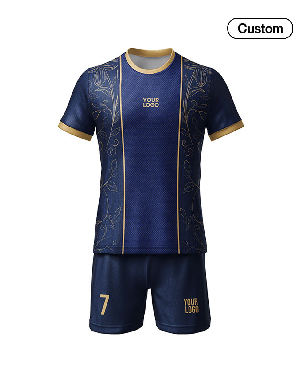 Custom Soccer Uniform - Wreath Design - Personalized Uniform