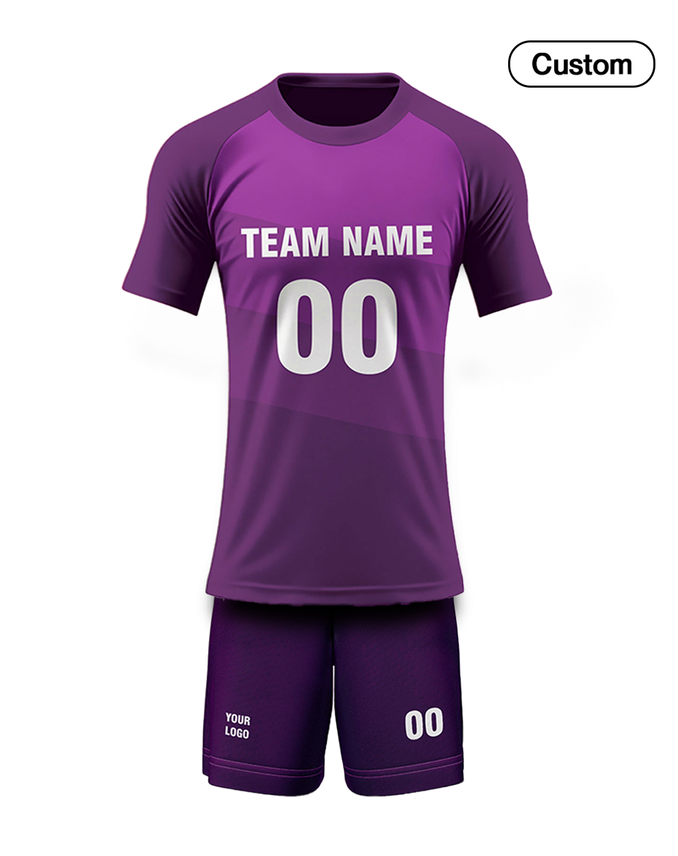 Custom Volleyball Uniform - Raglan Design - Personalized Kit