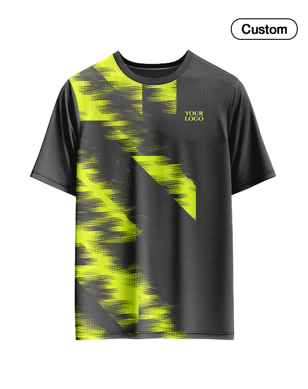 Custom Soccer T-Shirt – Two-Color Abstract – Personalized T-Shirt