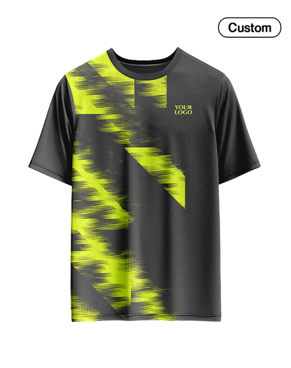 Custom Soccer T-Shirt – Two-Color Abstract – Personalized T-Shirt