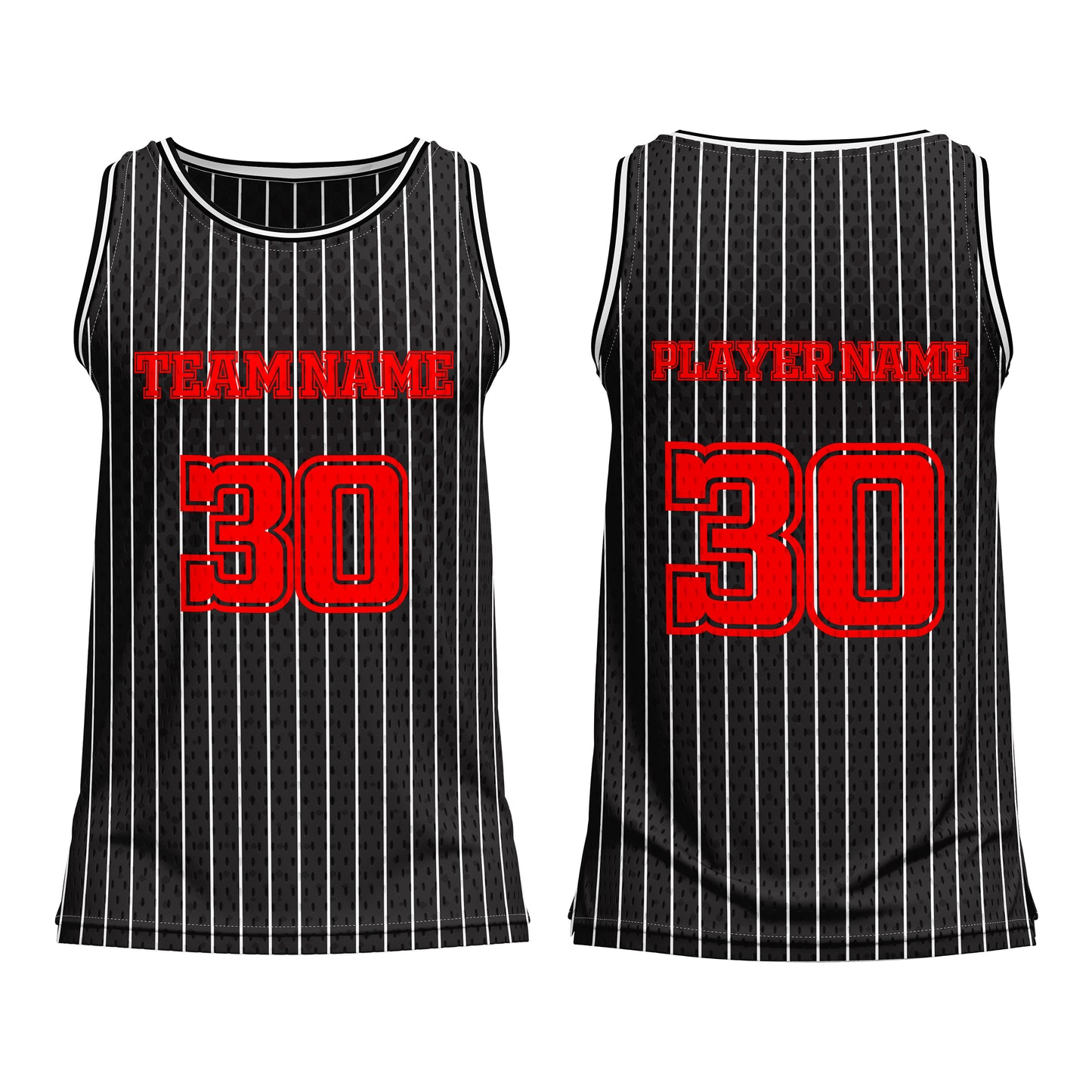 Custom Basketball Tank Top – Pinstripe Design – Personalized Gear