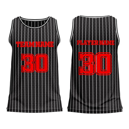 Custom Basketball Tank Top – Pinstripe Design – Personalized Gear