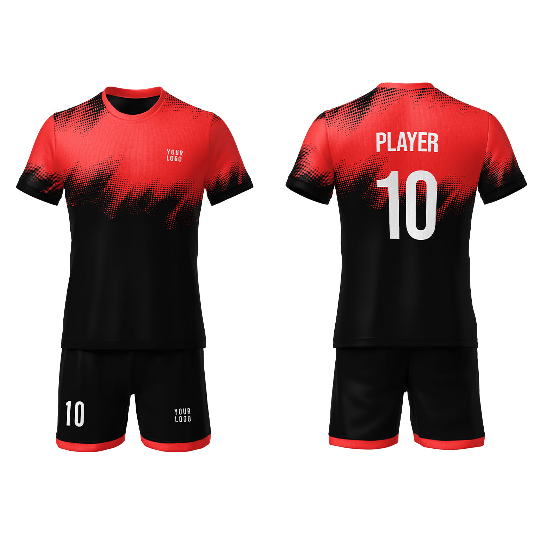 Custom Soccer Uniform – Brush Stroke Design Personalized Kit
