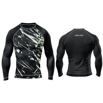 Custom Rash Guard - Multi-Pattern Abstract - Personalized Gear