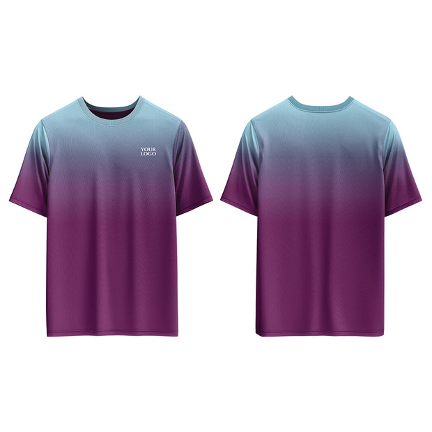 Casual T-Shirt Mockup - Custom Teal/Magenta