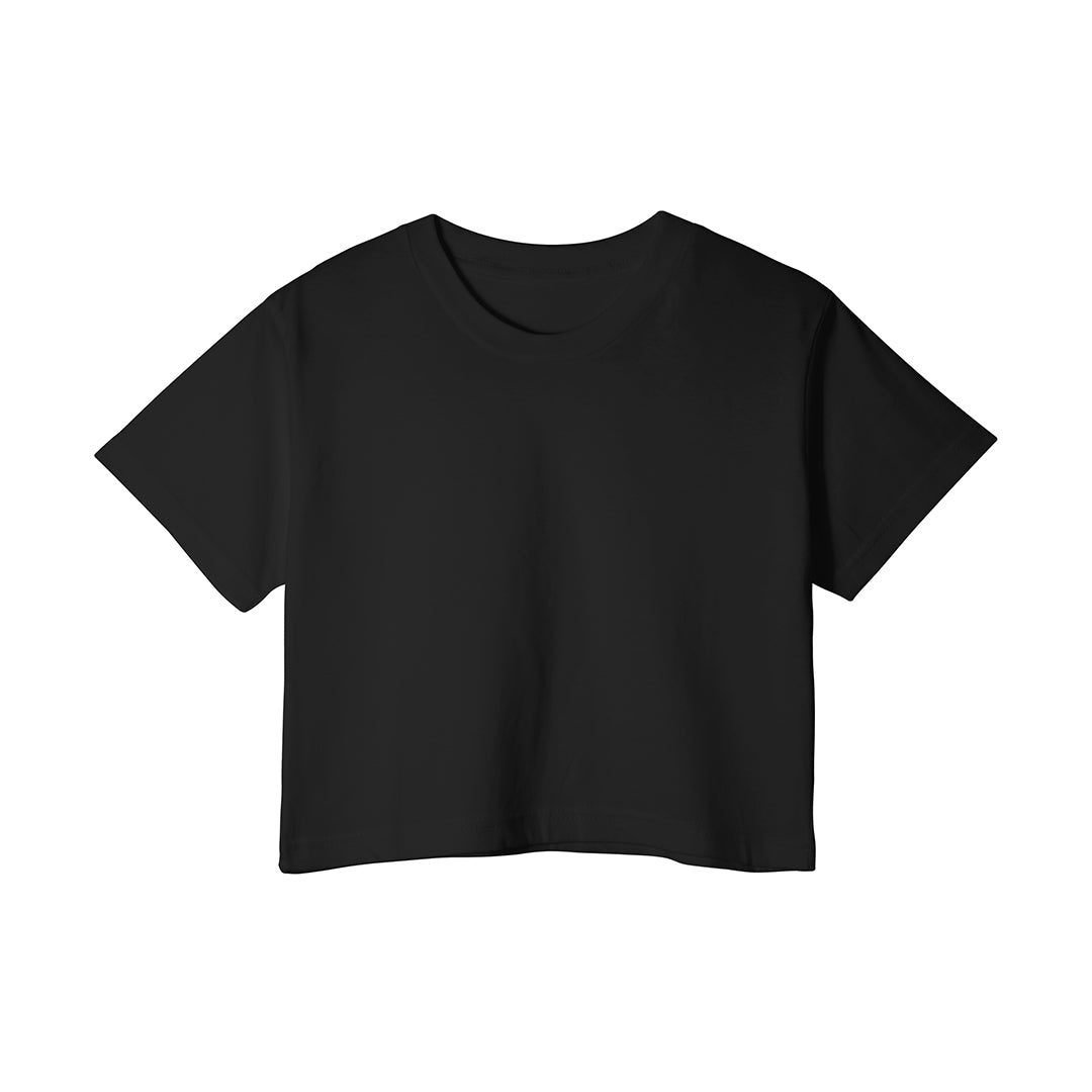 Custom Girls Crop-Top - Solid Design - Personalized Halftee