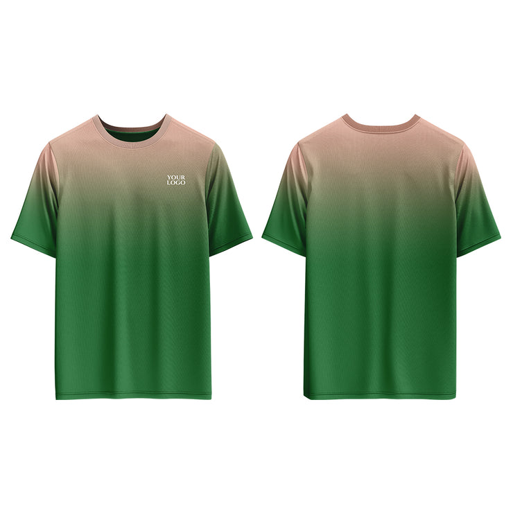 Casual T-Shirt Mockup - Gradients Custom Logos & Team Colors