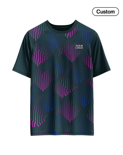 Custom Soccer T-Shirt - Geometric Design - Personalized Gear