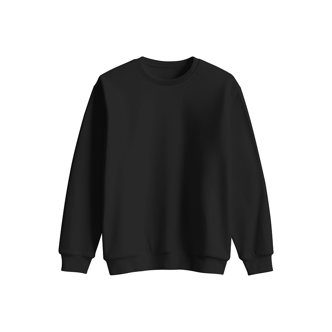 Custom Girls Sweatshirt - Solid Design Personalized Crewneck