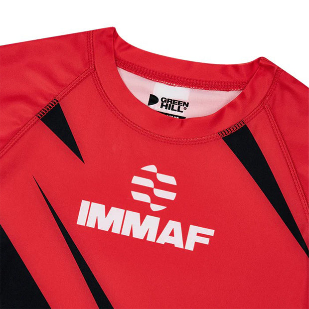 GREEN HILL RASH GUARD IMMAF APPROVED RED