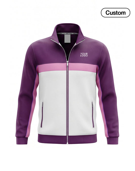 Custom Zip-Up Jacket - Three-Tone Raglan - Personalized