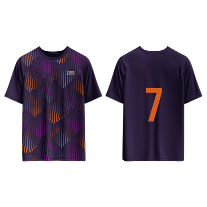 Custom Soccer T-Shirt - Geometric Design - Personalized Gear