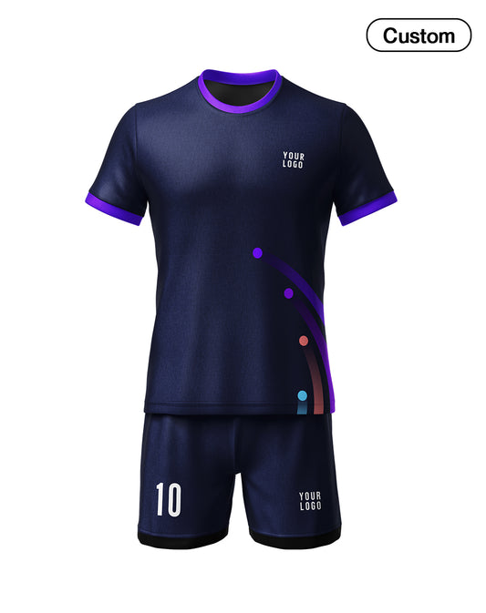 Custom Soccer Uniform – Dotted Design – Personalized Uniform